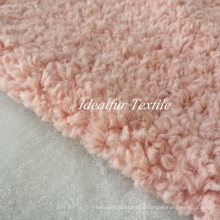 Pink Imitation Wool Fleece Fake Fur